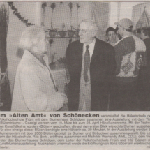 "Blütenträume" in Schönecken vom 10.03. - 28.04.2002 - Eifeljournal Prüm, 11. Woche, Ausgabe 14.03.2002
