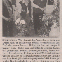 "Blütenträume" in Schönecken vom 10.03. - 28.04.2002 - Wochenspiegel, 13.03.2002