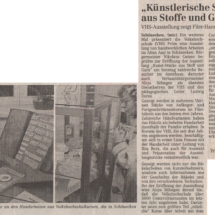 VHS Prüm - Ausstellung in Schönecken, Febr. 1994 - Trierischer Volksfreund, 08.02.1994